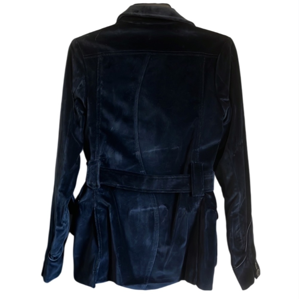 EDUN NWT Griffin Zip Up Alchemy Blue Velvet‎ Jacket - Small - Picture 2 of 12
